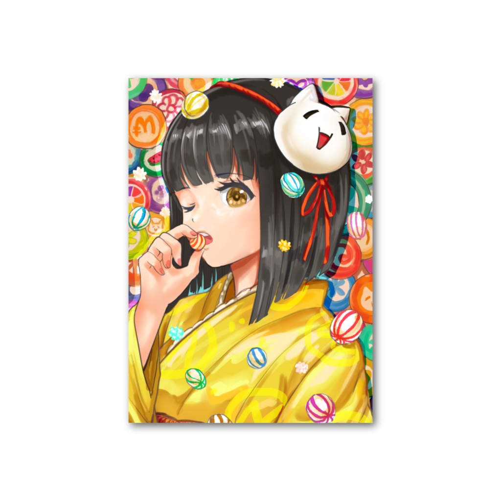 飴の雨とモナコインちゃん