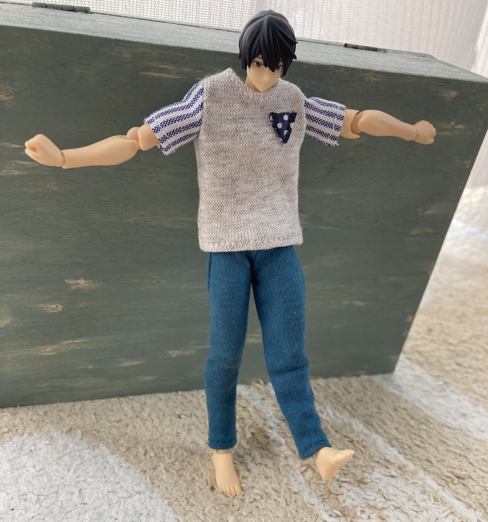 Tシャツ&パンツセット(フィグハルちゃんに合わせられます)