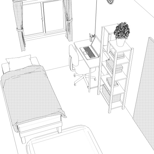 シンプルな部屋