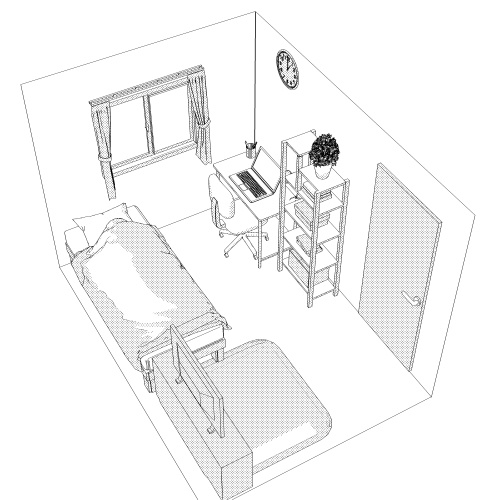 シンプルな部屋