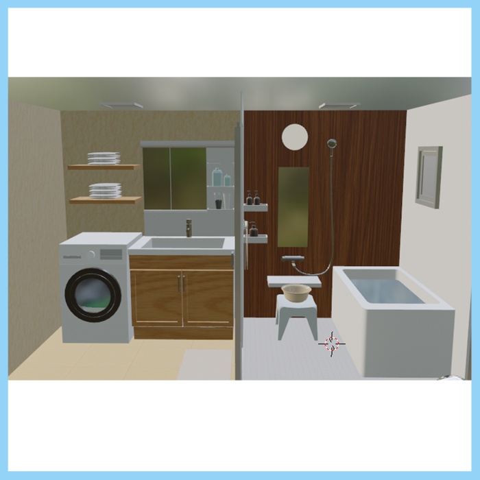 脱衣所&浴室3D素材修正版