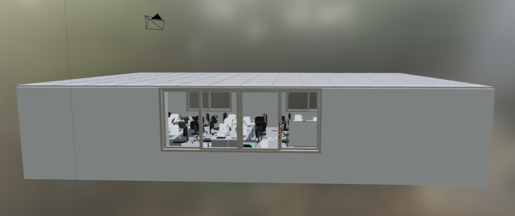 【3Dモデル】書類が散らかる忙しい事務所