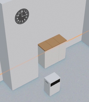 【3Dモデル】書類が散らかる忙しい事務所