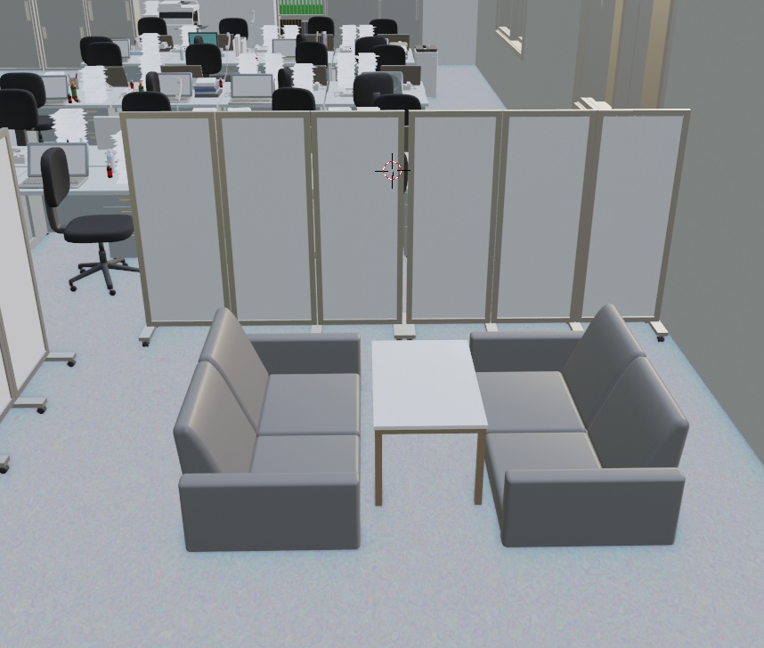 【3Dモデル】書類が散らかる忙しい事務所