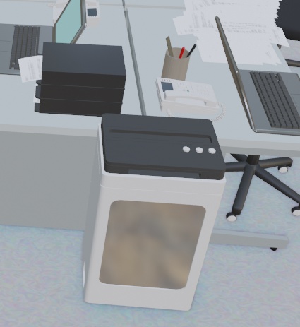 【3Dモデル】書類が散らかる忙しい事務所