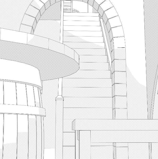 中世ファンタジー酒場 内装3D素材