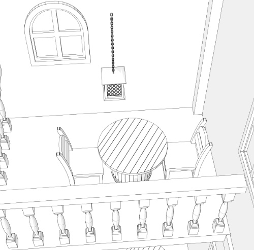 中世ファンタジー酒場 内装3D素材