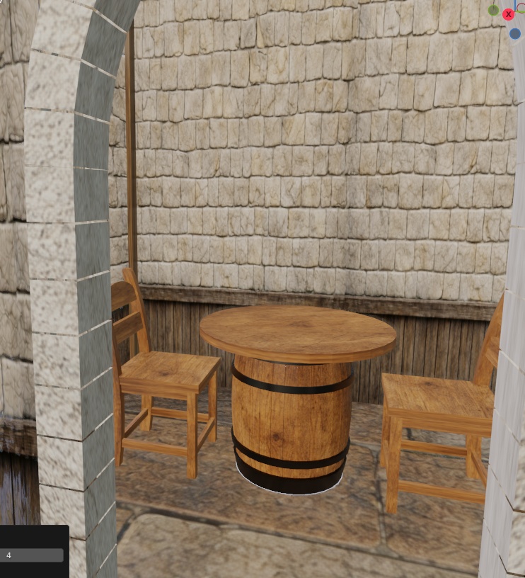 中世ファンタジー酒場 内装3D素材