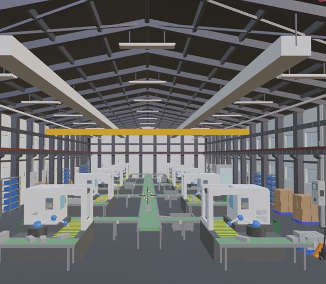 漫画で使える!精密工場3D背景セット