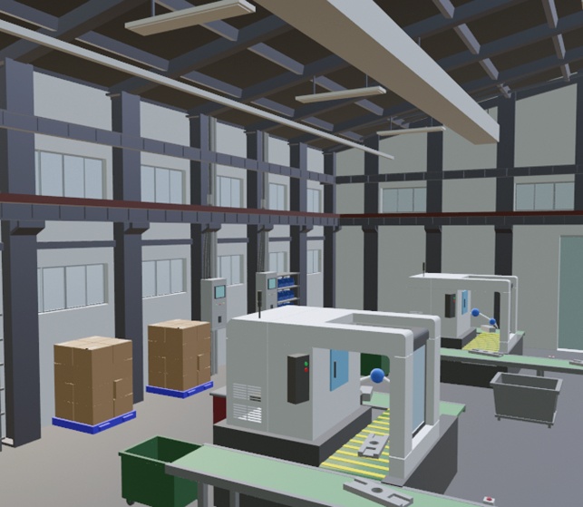 漫画で使える!精密工場3D背景セット
