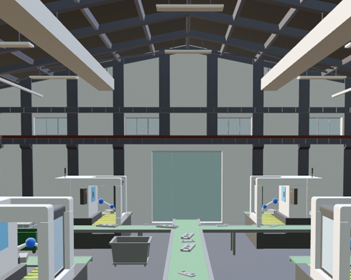 漫画で使える!精密工場3D背景セット