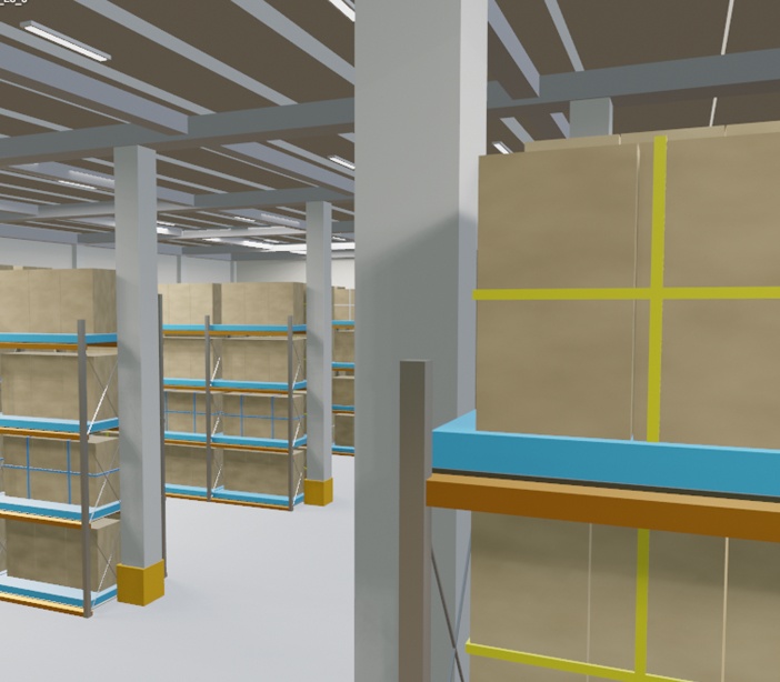 【3Dモデル】 大型物流倉庫セット「修正版」
