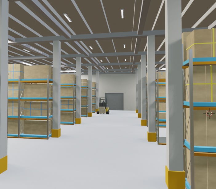 【3Dモデル】 大型物流倉庫セット「修正版」