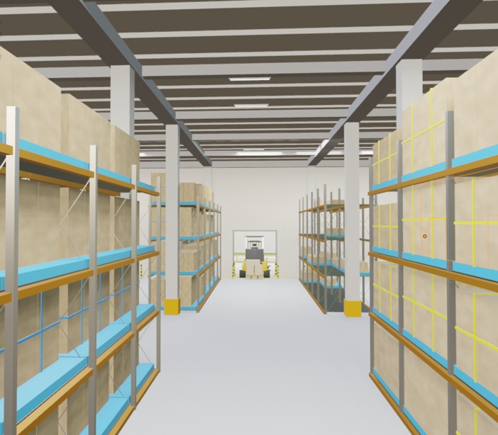 【3Dモデル】 大型物流倉庫セット「修正版」