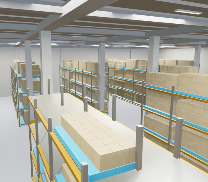 【3Dモデル】 大型物流倉庫セット「修正版」