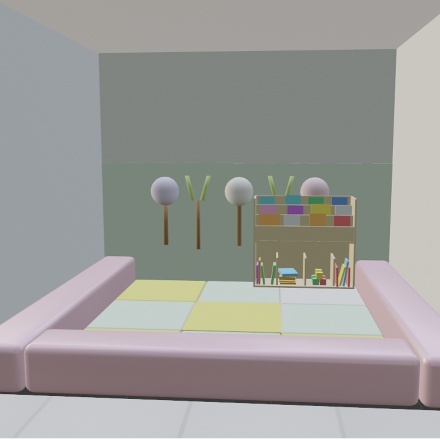 【3D背景】病院の受付・待合室・診察室・廊下(まるごとセット)