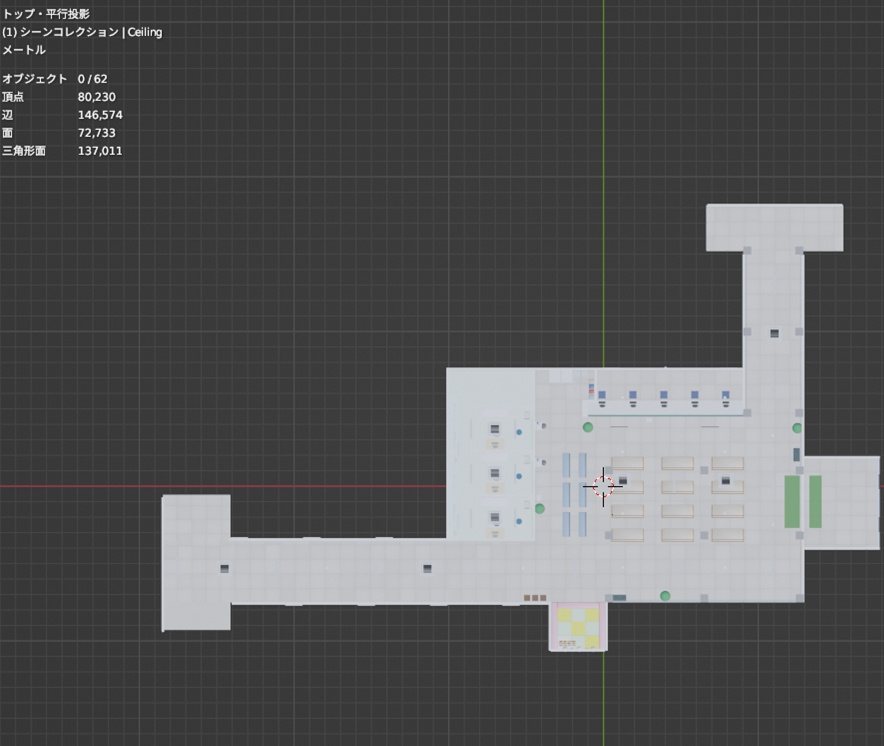 【3D背景】病院の受付・待合室・診察室・廊下(まるごとセット)