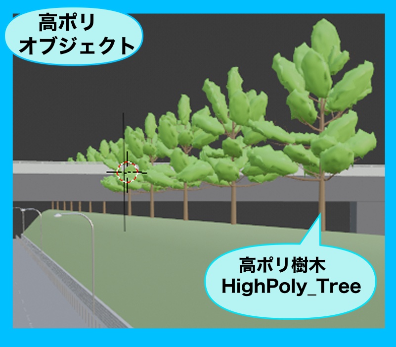 【3D背景】日本風の河川敷と橋セット / JP_Riverbank_Bridge_Set