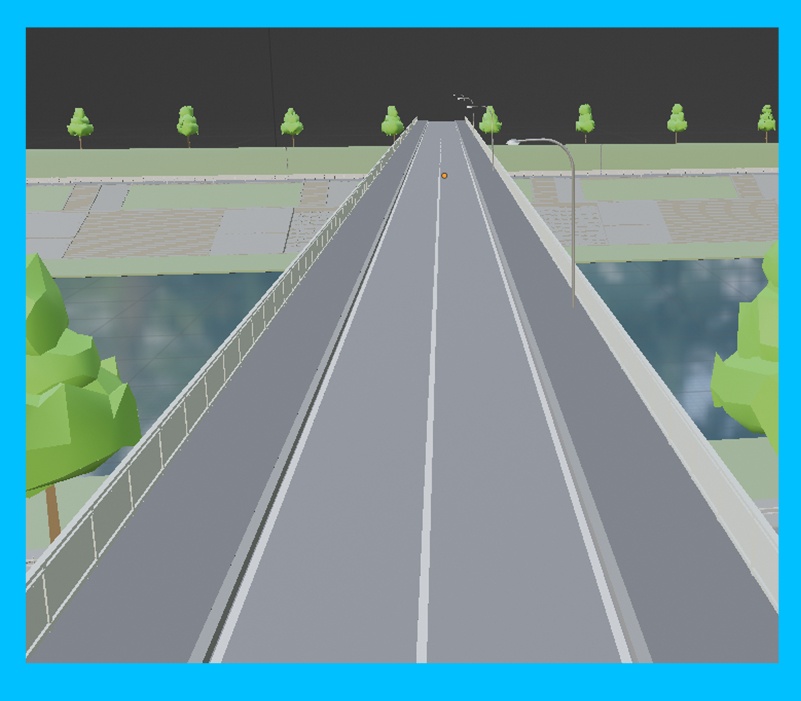 【3D背景】日本風の河川敷と橋セット / JP_Riverbank_Bridge_Set