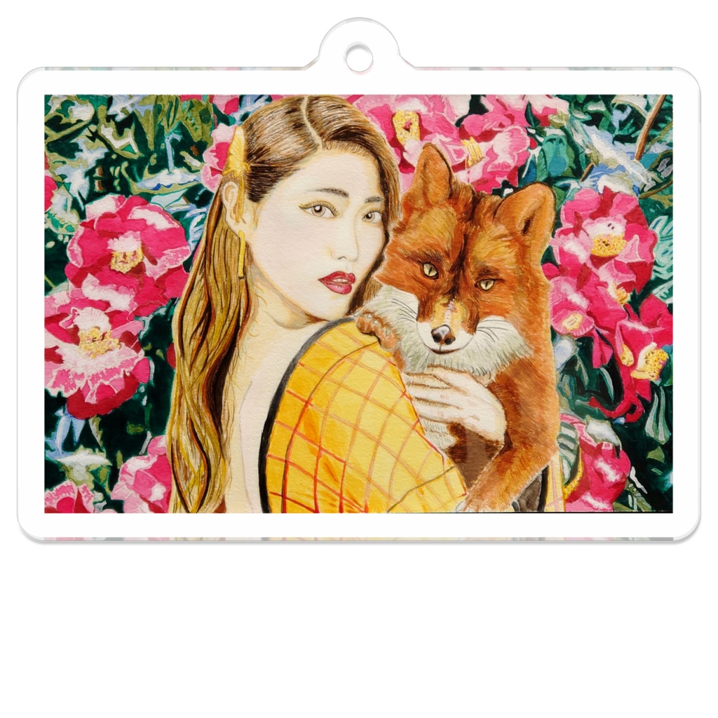 キングスワロウ 美女と野獣 寒椿 アクリルキーホルダー