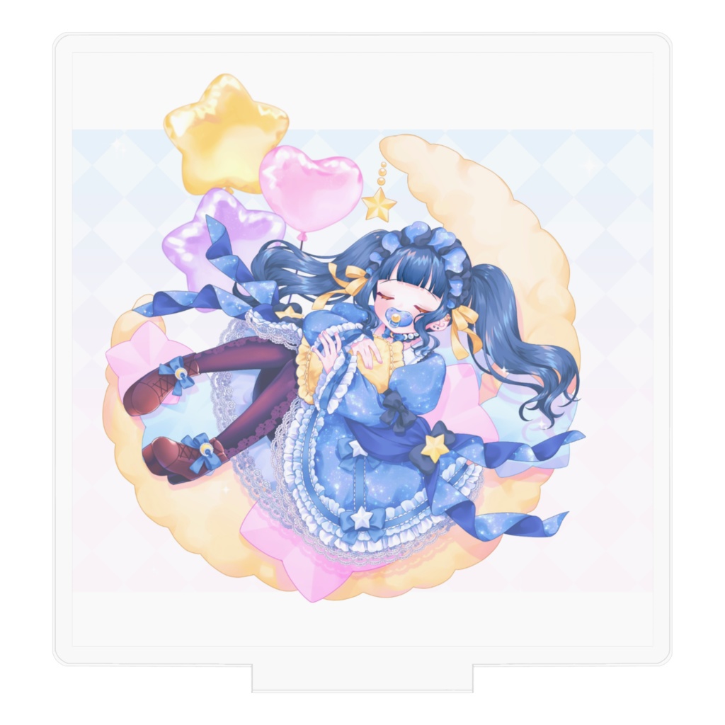 ふんわりおしゃぶりゆづちゃん アクリルフィギュア (おねんね顔)