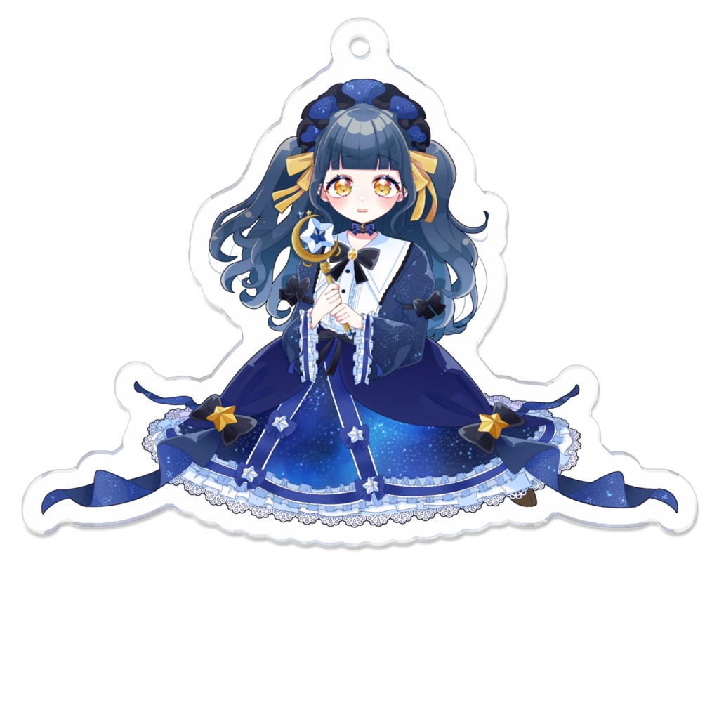 ぷるつや 星空優月 アクリルキーホルダー (あわあわ顔)