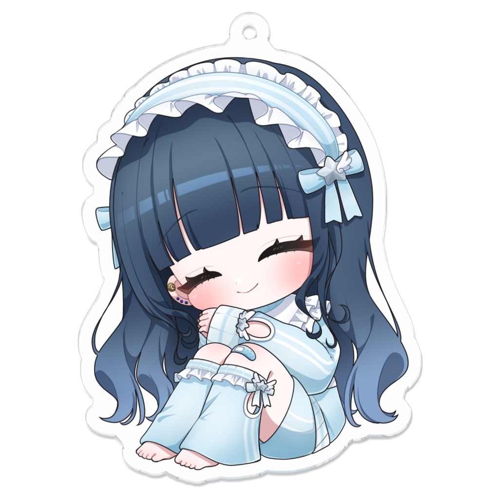 部屋着 星空優月 SDアクリルキーホルダー (にっこり顔)