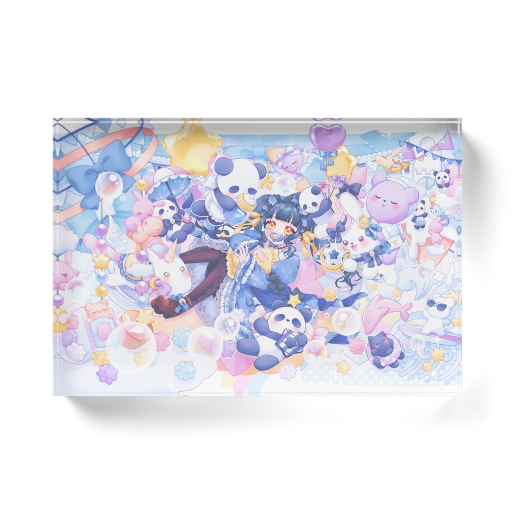 ふんわりおしゃぶりゆづちゃん アクリルブロック