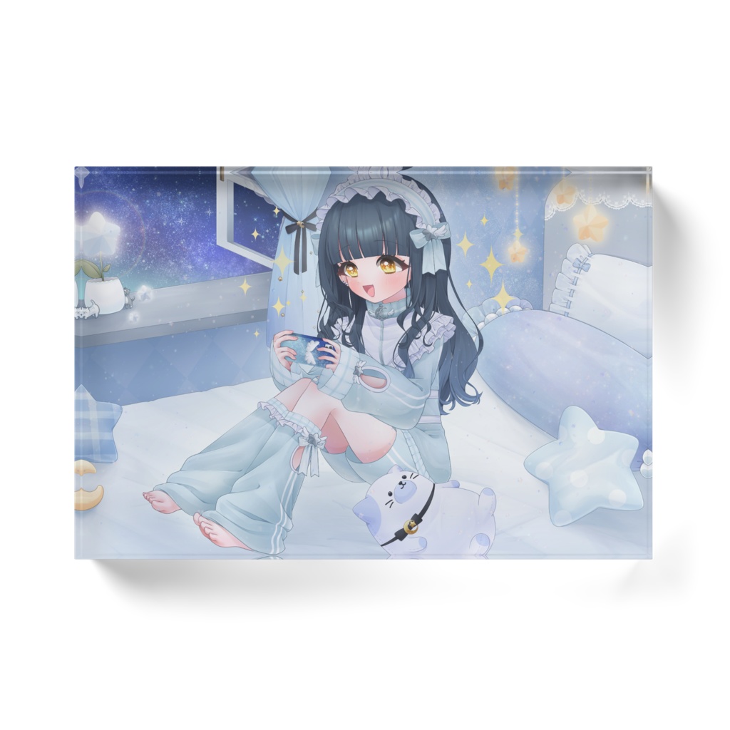 部屋着 星空優月 アクリルブロック