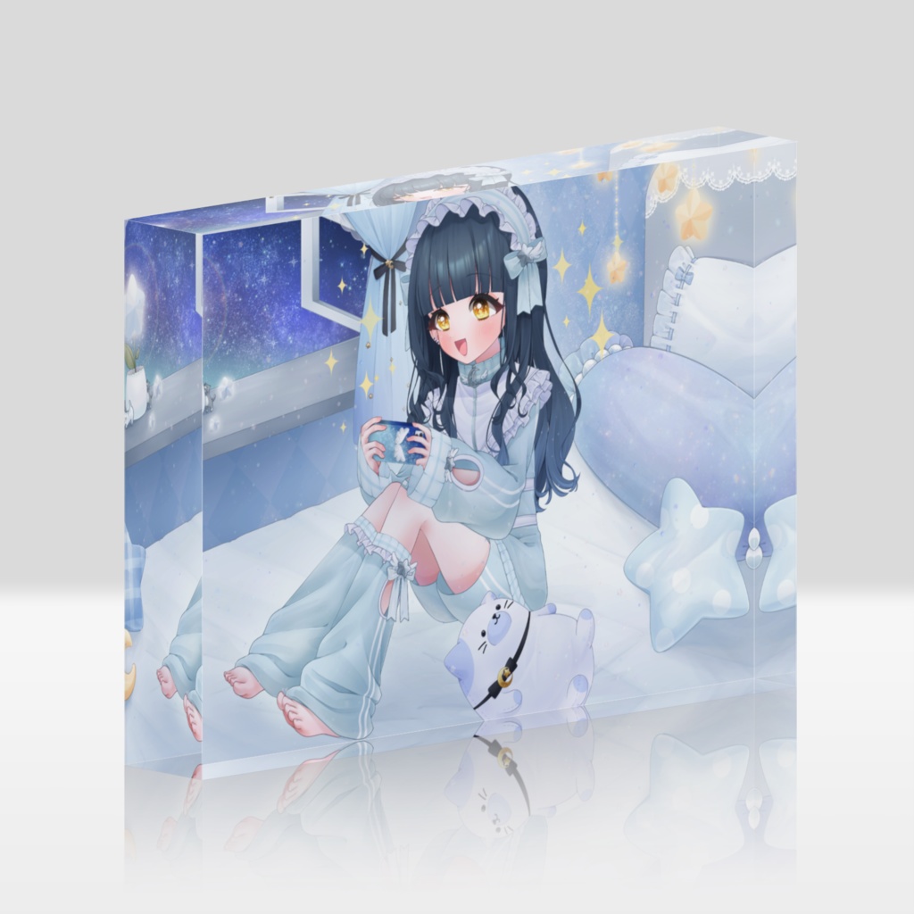 部屋着 星空優月 アクリルブロック