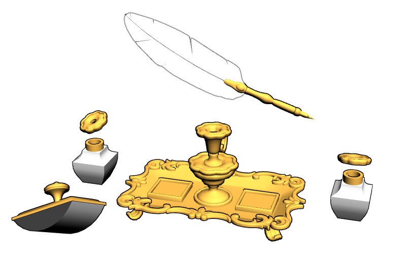 3D羽根ペンセット