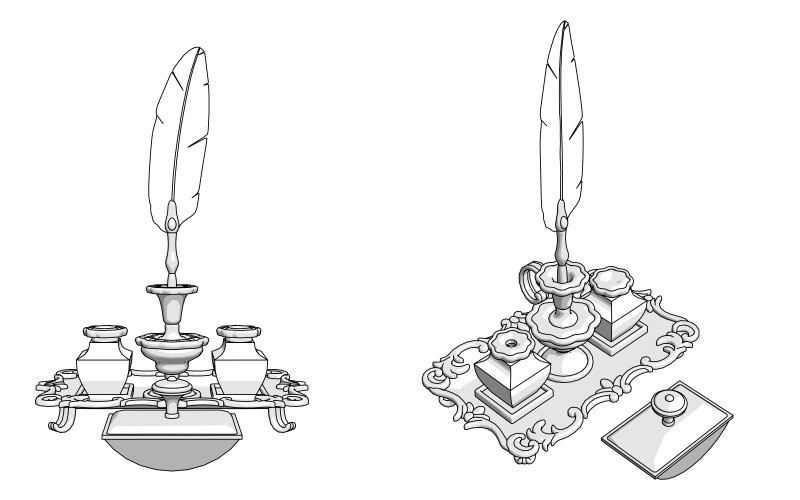 3D羽根ペンセット