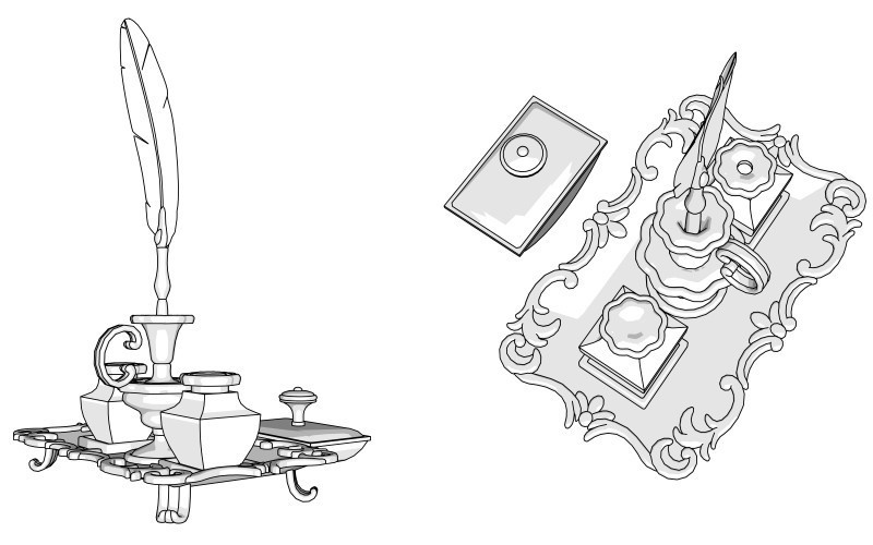 3D羽根ペンセット