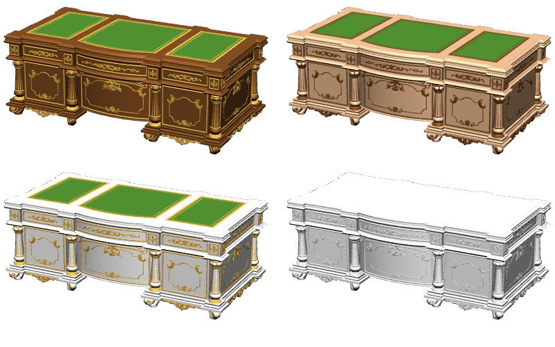 3Dプレジデントデスク