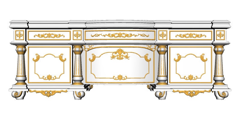 3Dプレジデントデスク