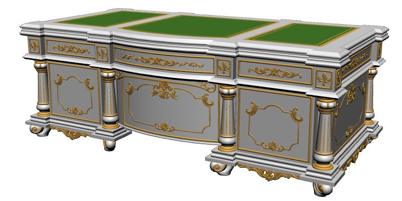 3Dプレジデントデスク