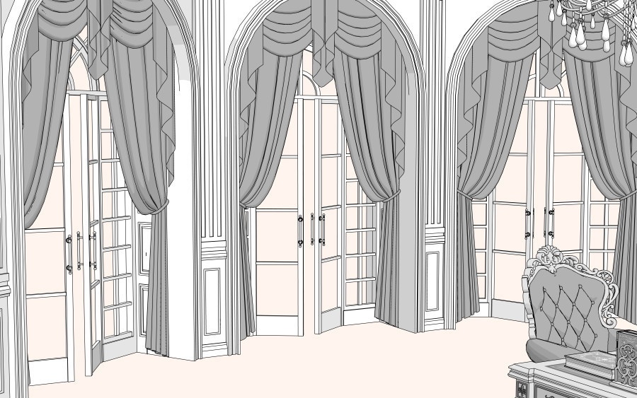 3D書斎(エレガントver.)