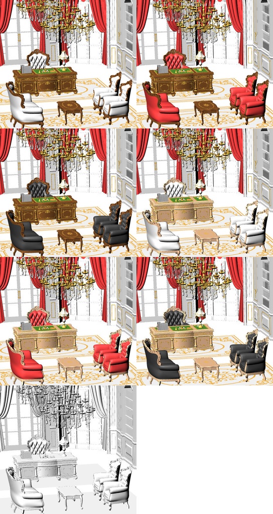 3D書斎(エレガントver.)