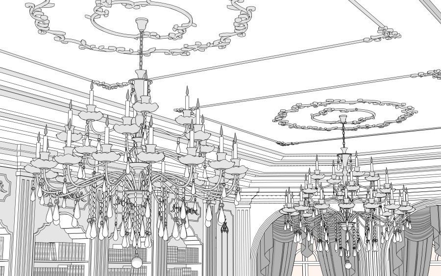 3D書斎(エレガントver.)