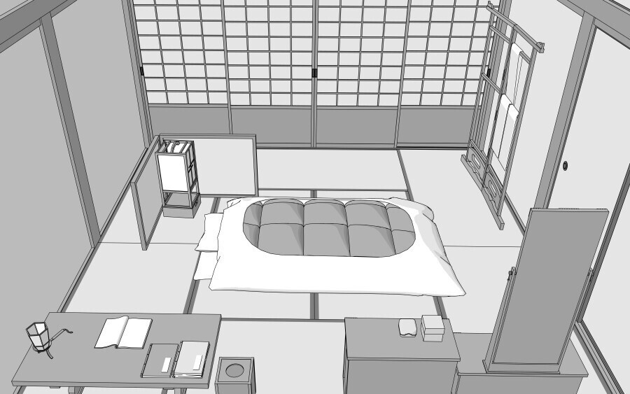 3D和室(寝間)