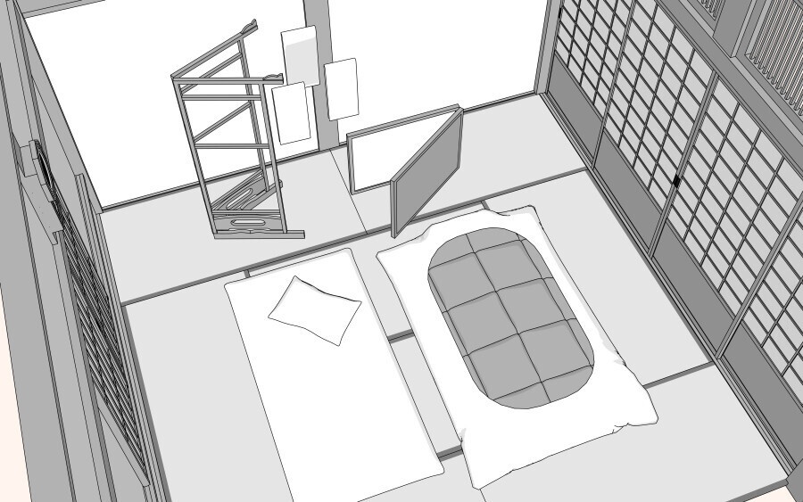 3D和室(寝間)
