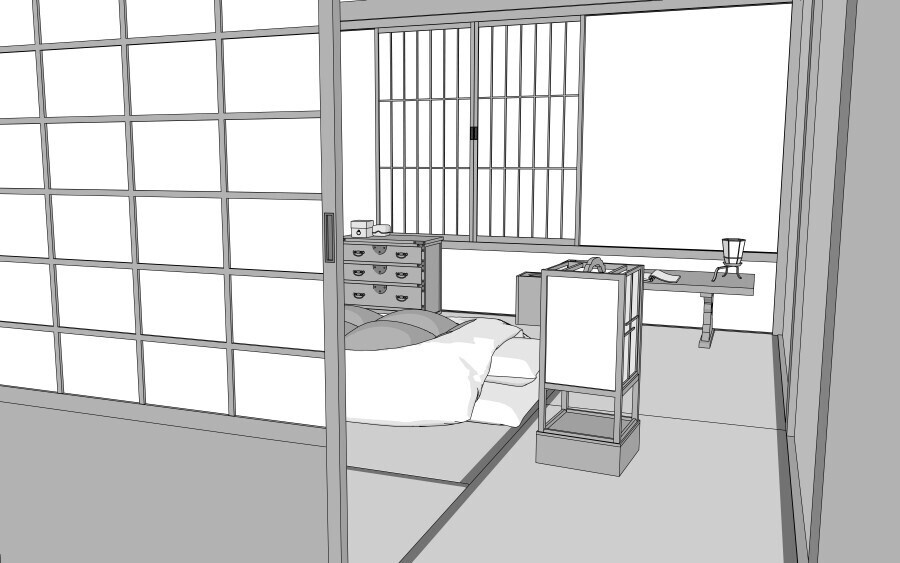 3D和室(寝間)