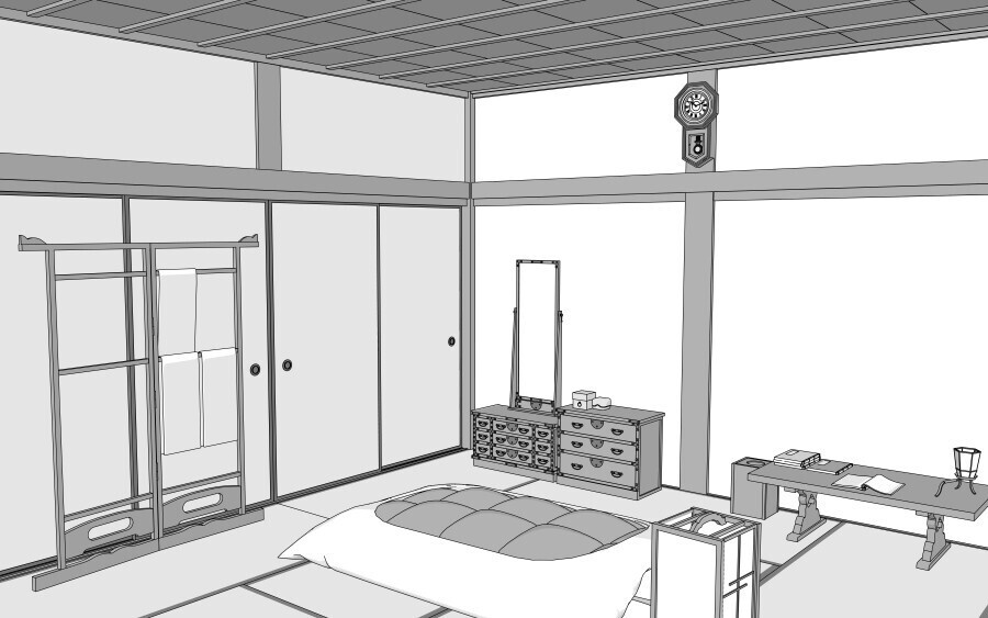 3D和室(寝間)