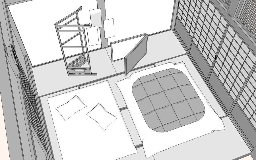3D和室(寝間)