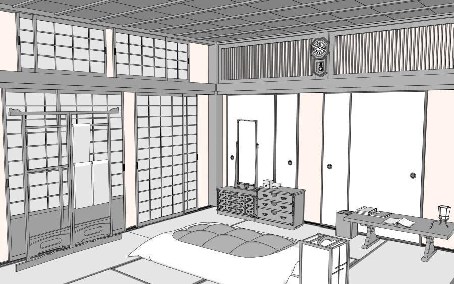 3D和室(寝間)