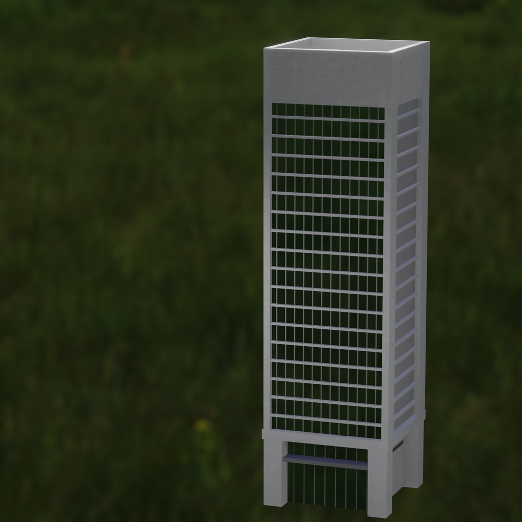 ビル(高層ビル)【Blender/3D】