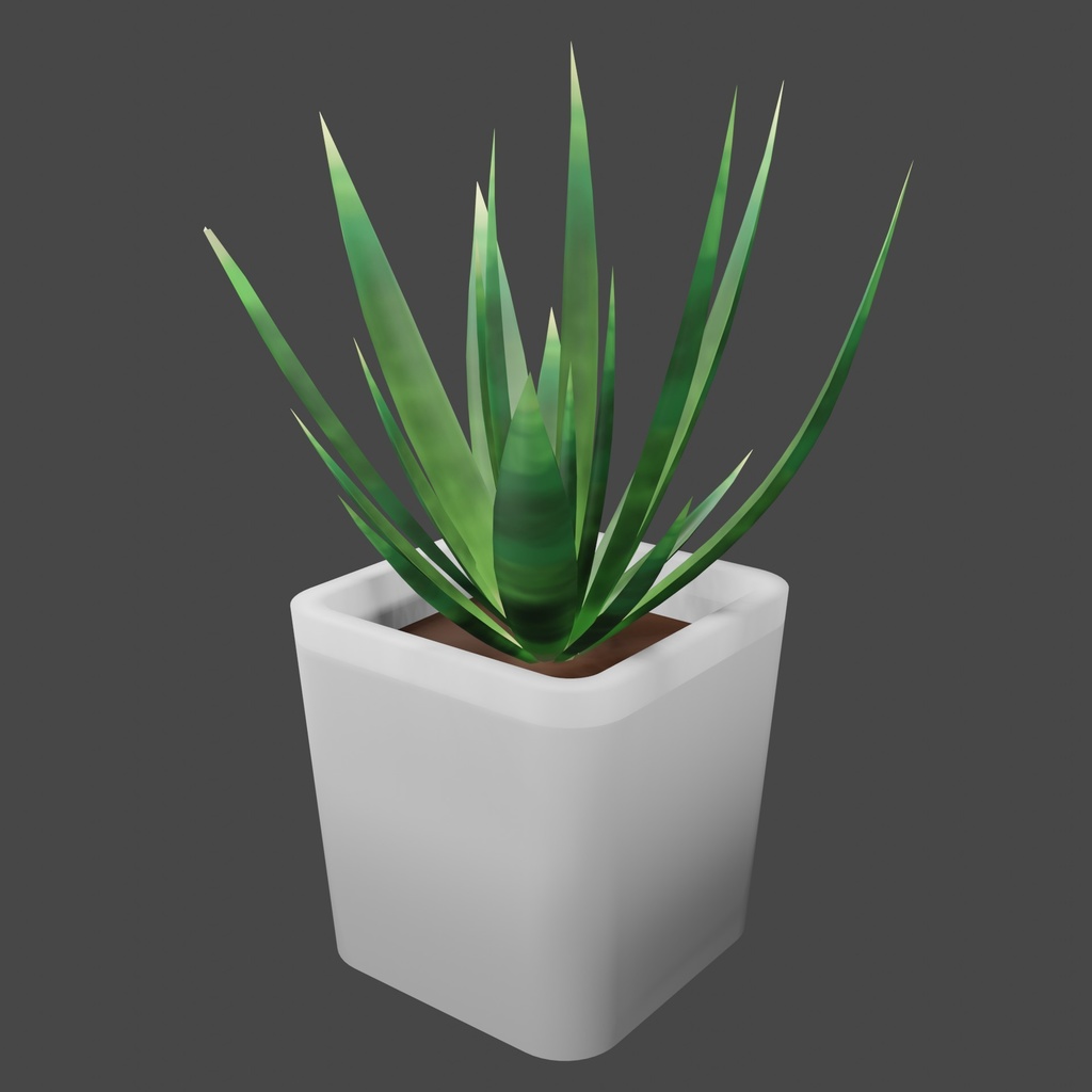 観葉植物【Blender / 3D】
