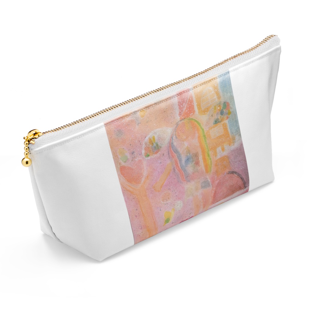 ピンキー世界の日常のポーチ꒰白꒱