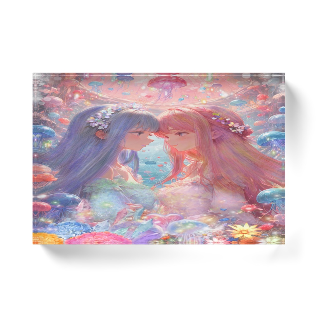 メデューズクリノス꒰アクリルブロック꒱꒰ホワイト꒱*148×100mm꒱