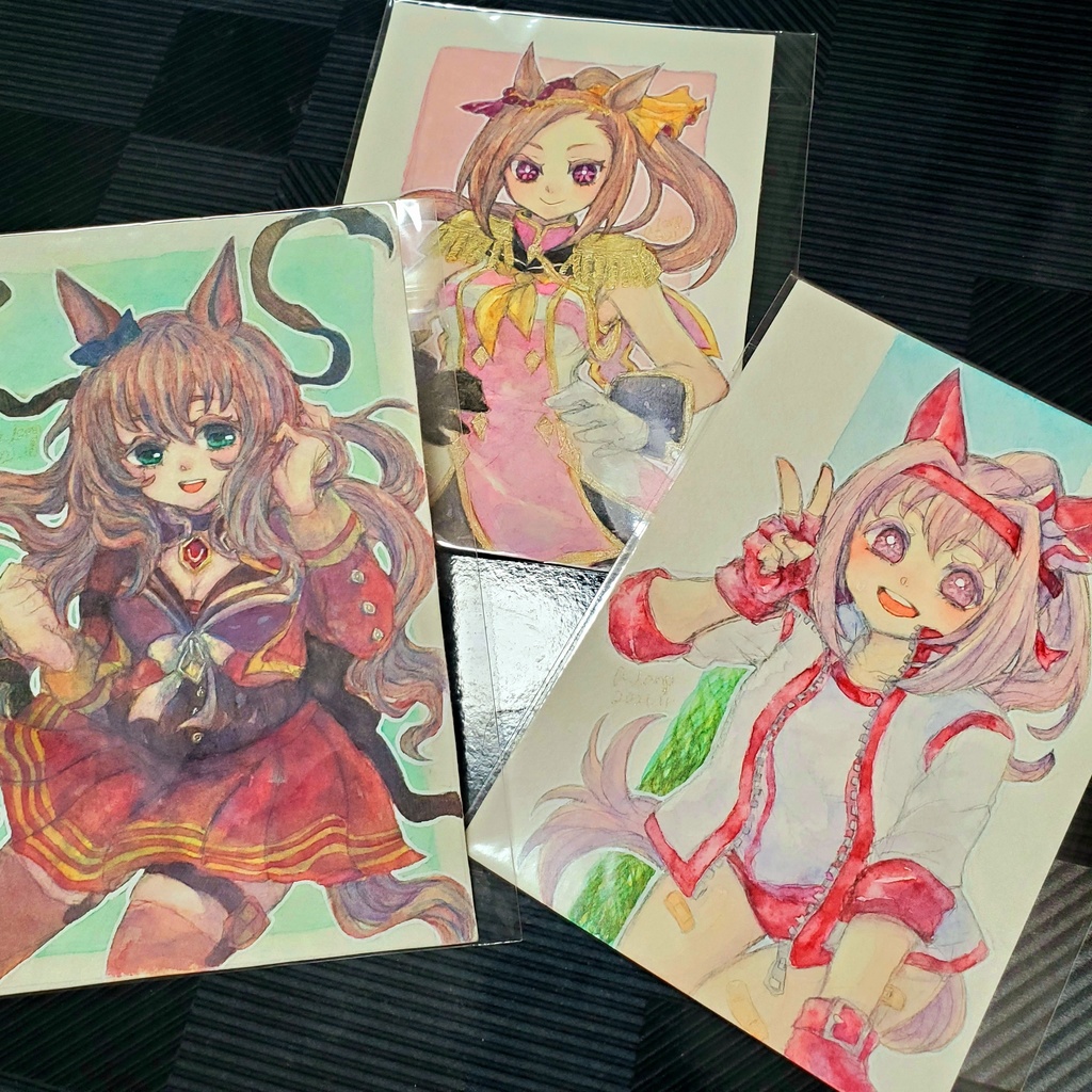 【ドローイング原画/ハガキサイズ】ウマ娘